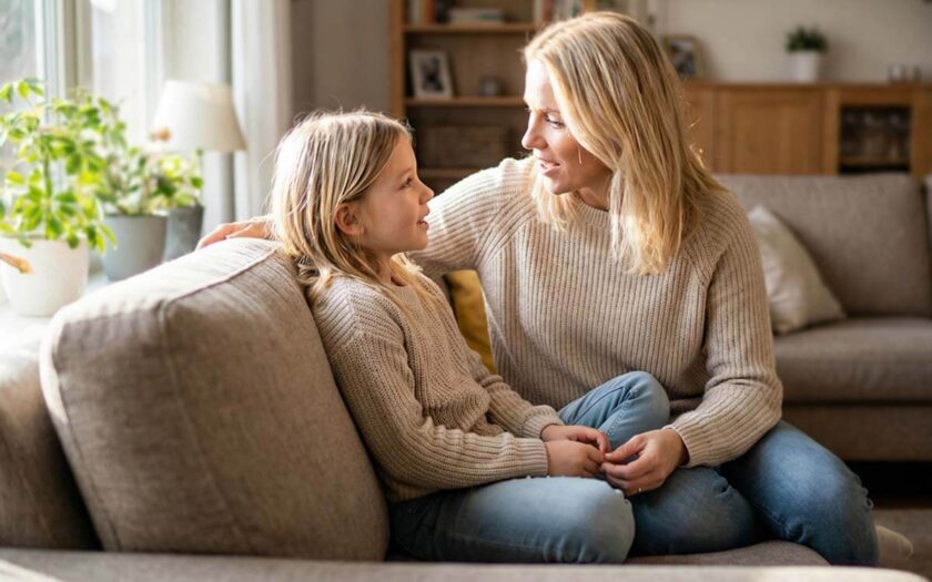 Präventive Erziehung - Mutter und Tochter im Dialog