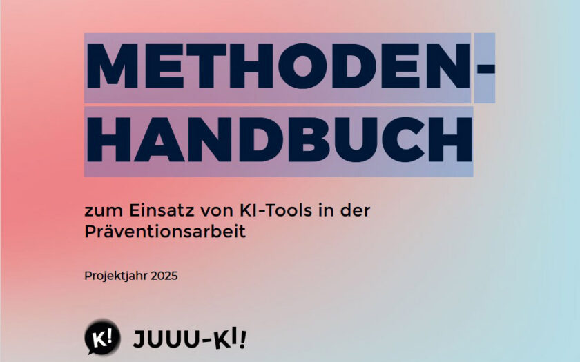 Methodenhandbuch für KI in der Jugendarbeit - Cover des Handbuchs