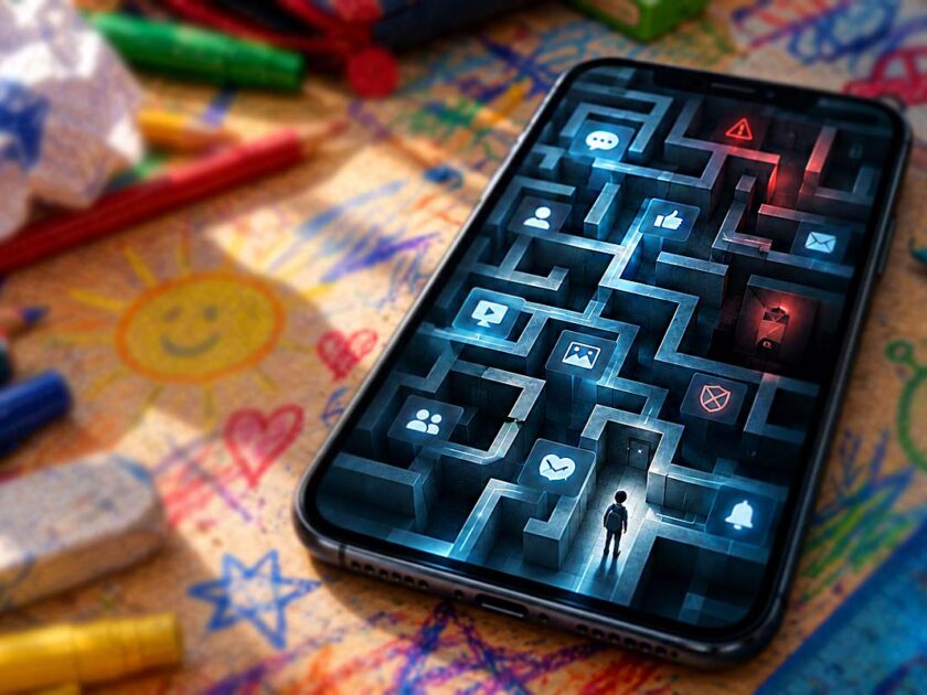 Jedes fünfte Kind erlebt digitale sexuelle Ausbeutung oder Missbrauch - Kind im Social-Media-Labyrinth